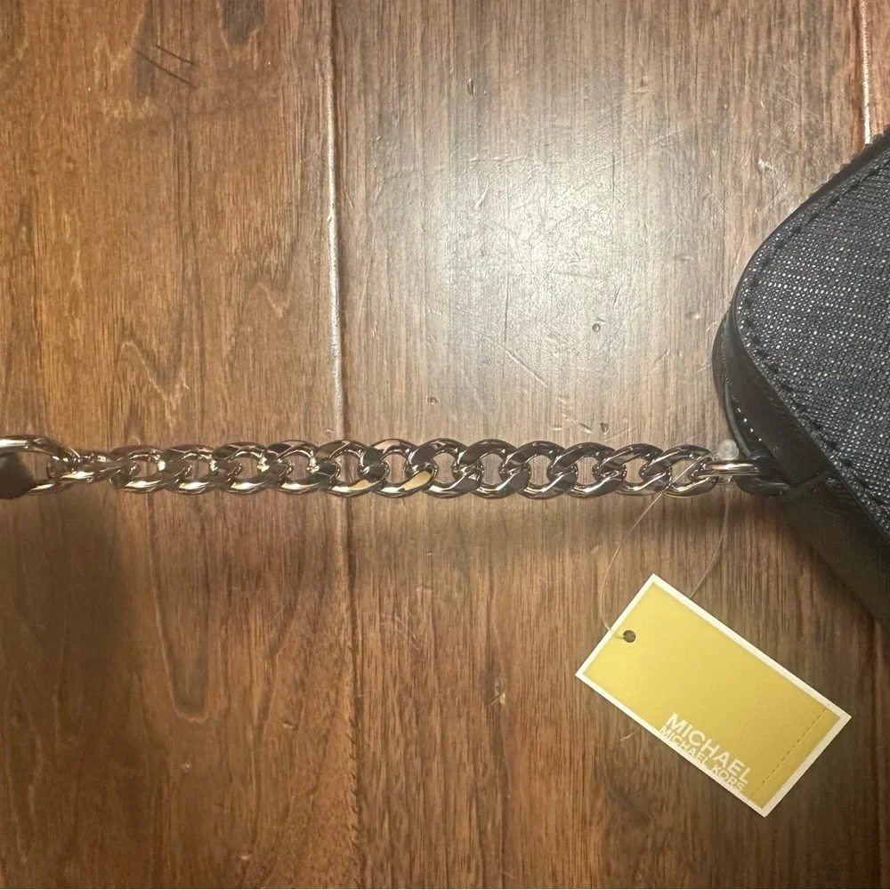 Michael Kors Jet Set Travel Large East/West Crossbody Black Purse NWT - Picture 9 of 14